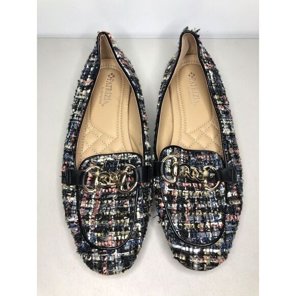 Patrizia Spring Step Chanello Multicolor Fabric Leather Flats Women Sz 39EU/8.5M - Picture 2 of 13